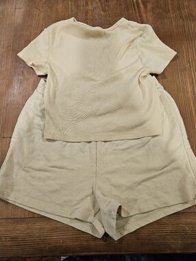 Divided Yellow Athletic Shorts
